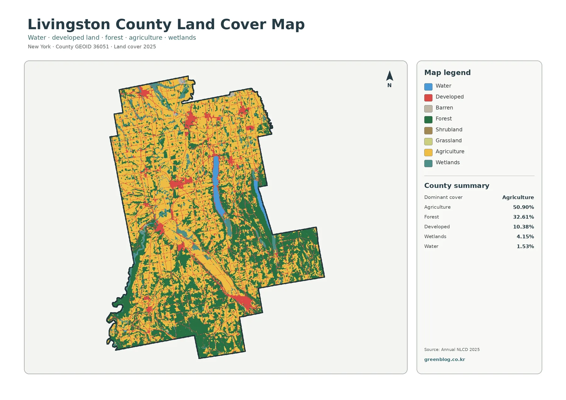 County land cover map featured image