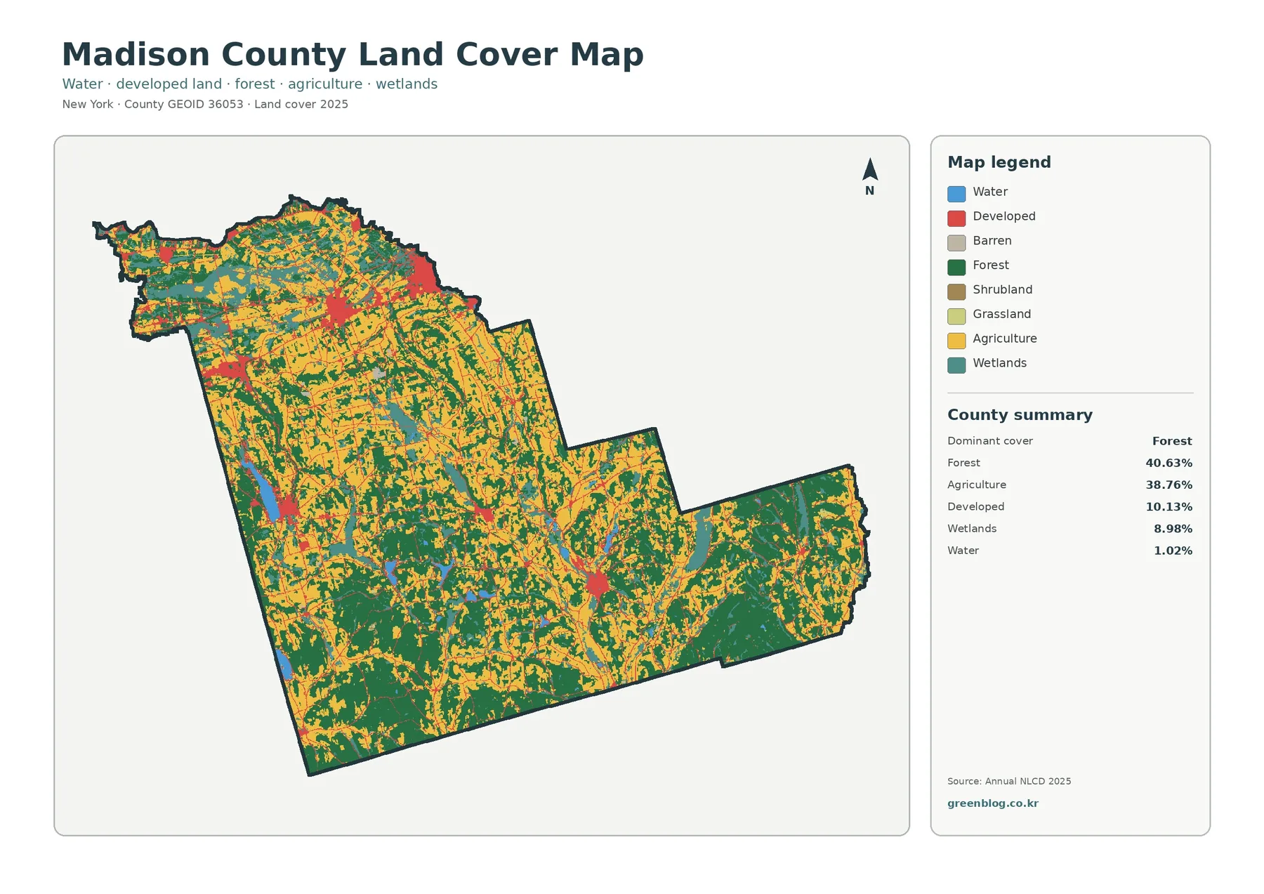 Madison County land cover map featured image