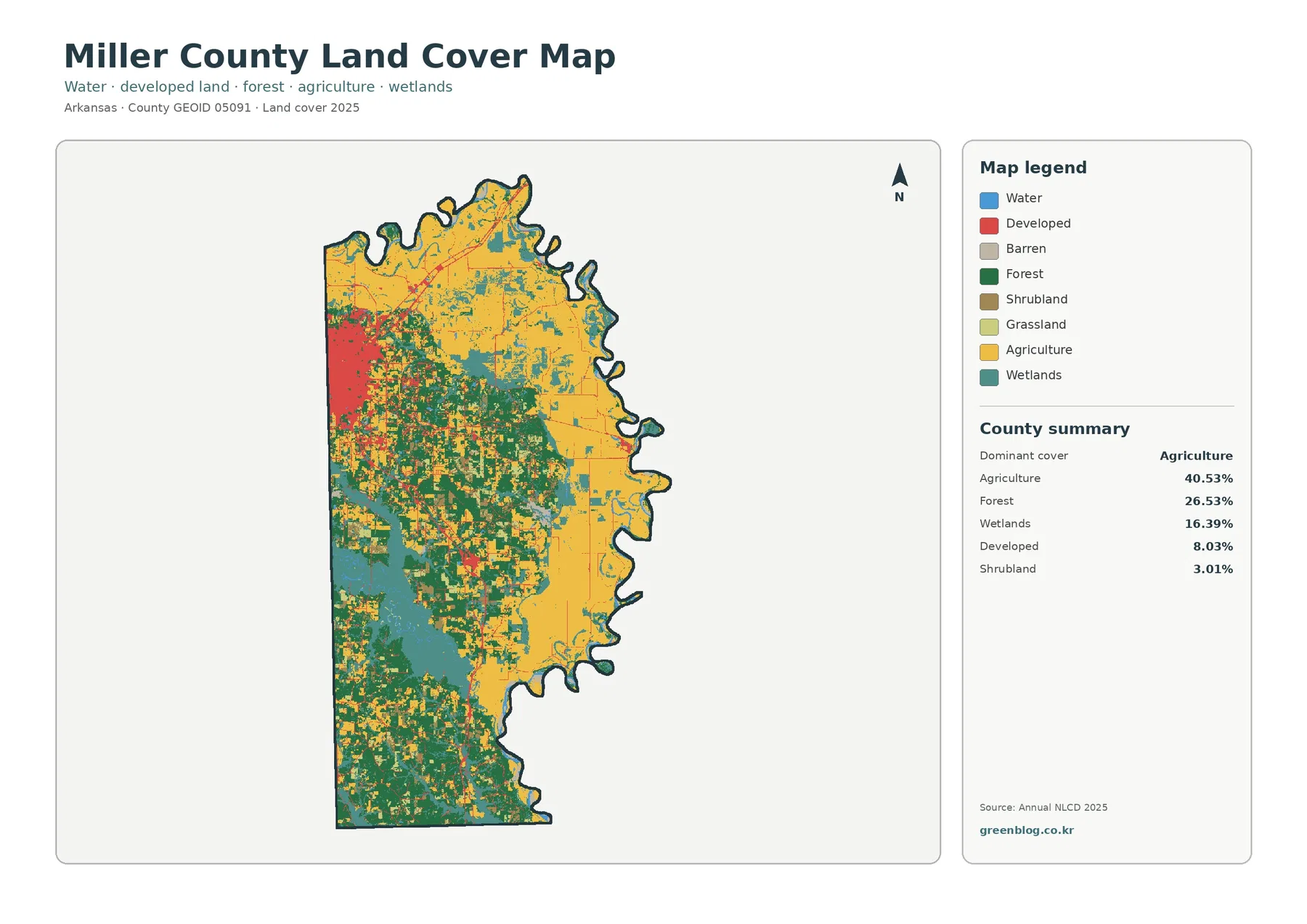Miller County land cover map featured image
