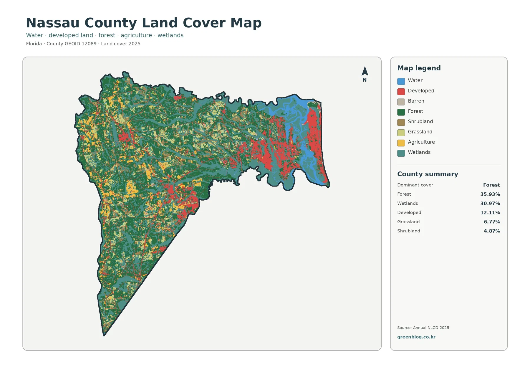 Nassau County land cover map featured image