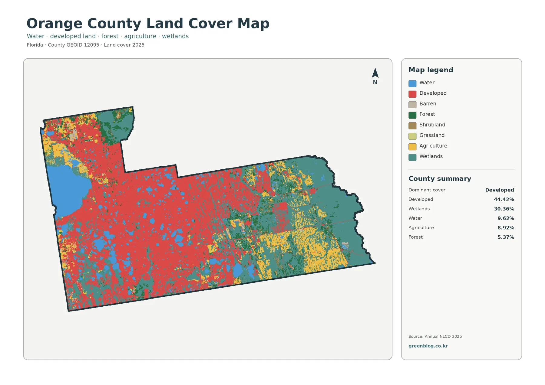 Orange County land cover map featured image