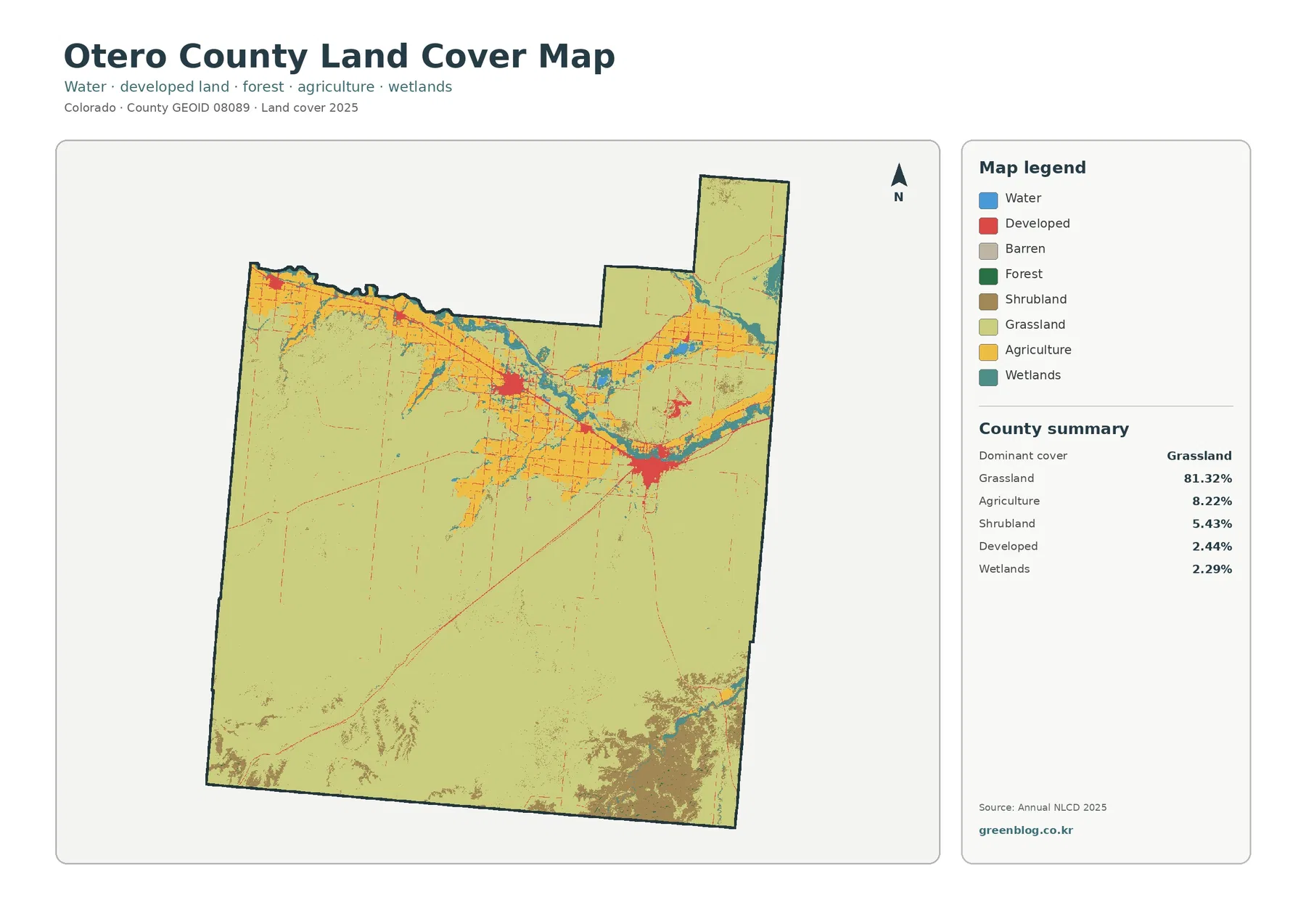 Otero County land cover map featured image