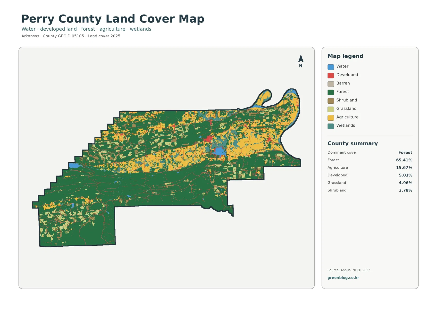 Perry County land cover map featured image