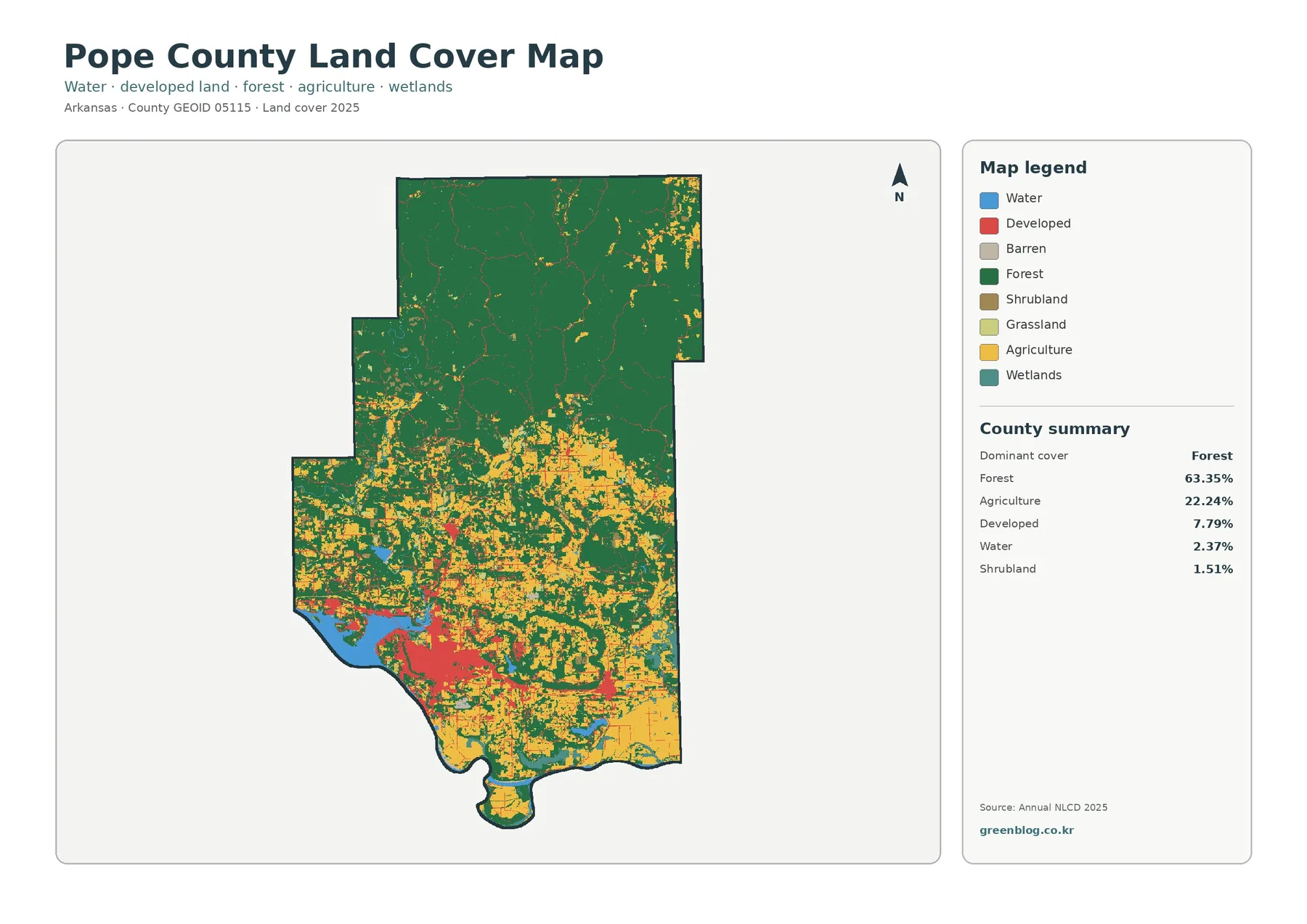 County land cover map featured image