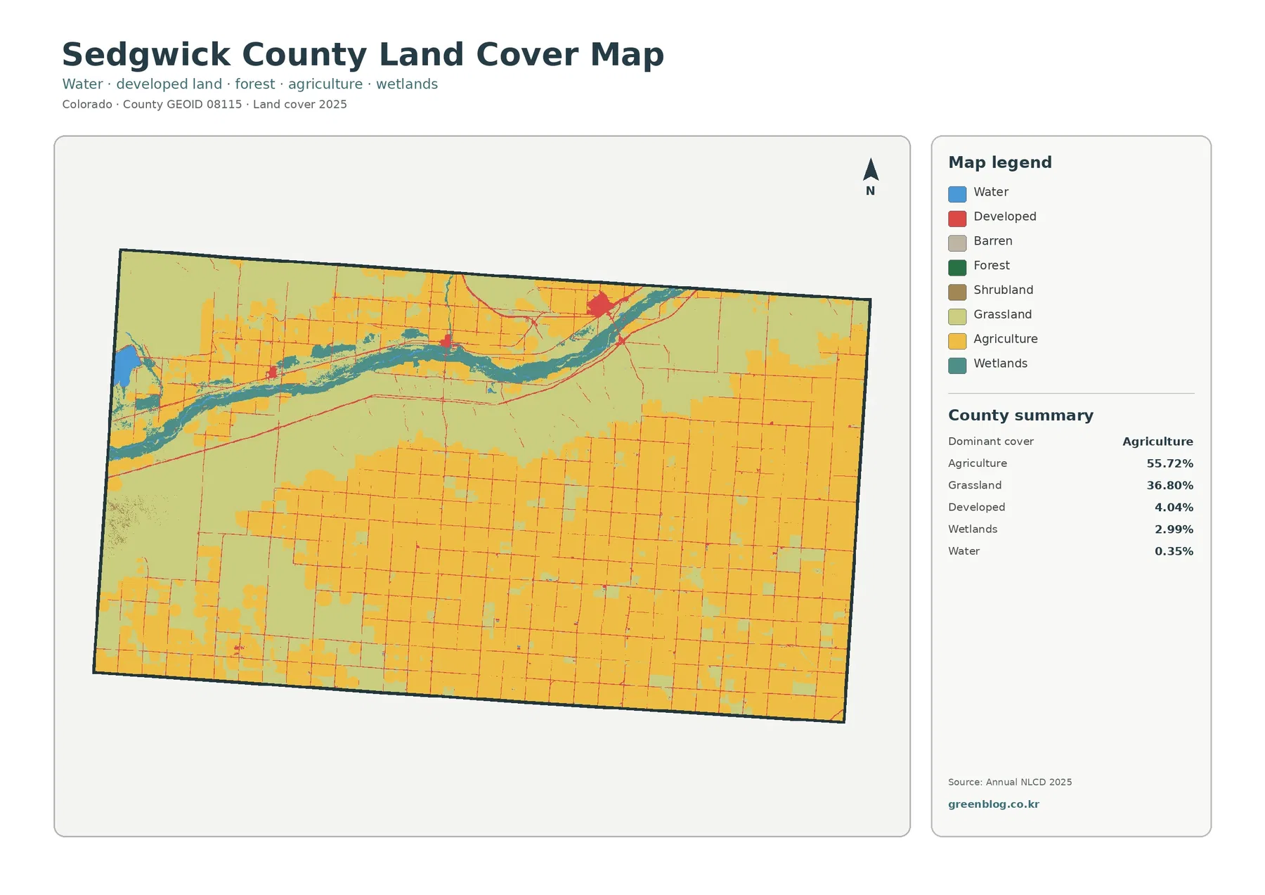 Sedgwick County land cover map featured image