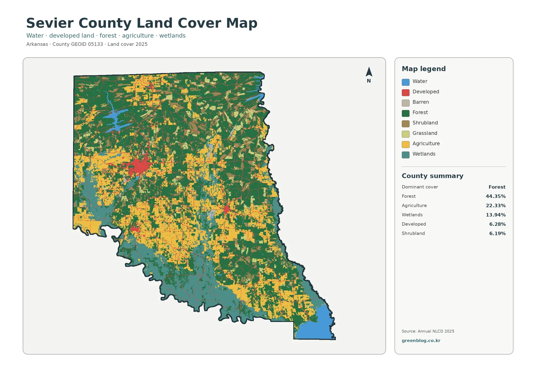County land cover map