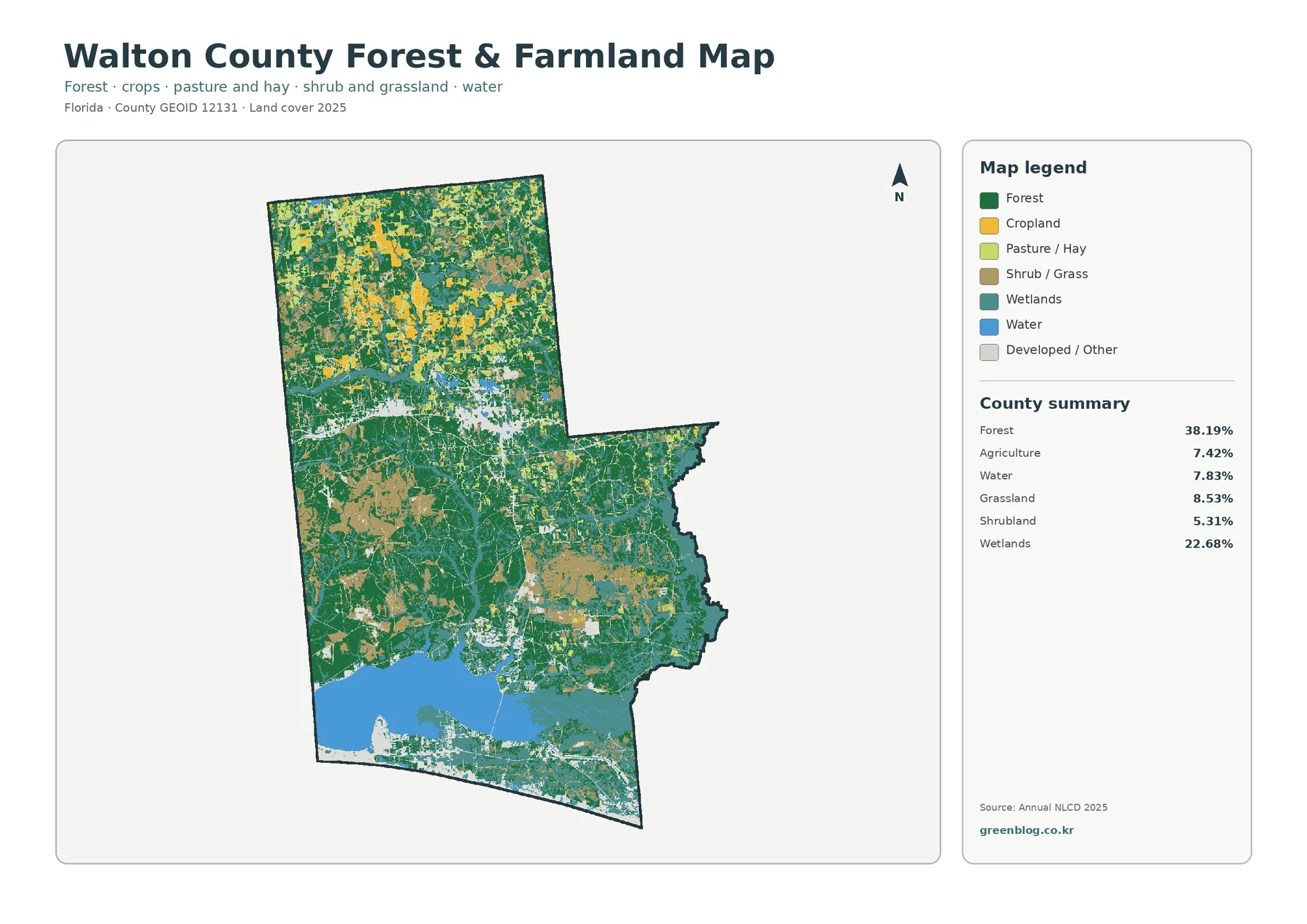 County forest and farmland map