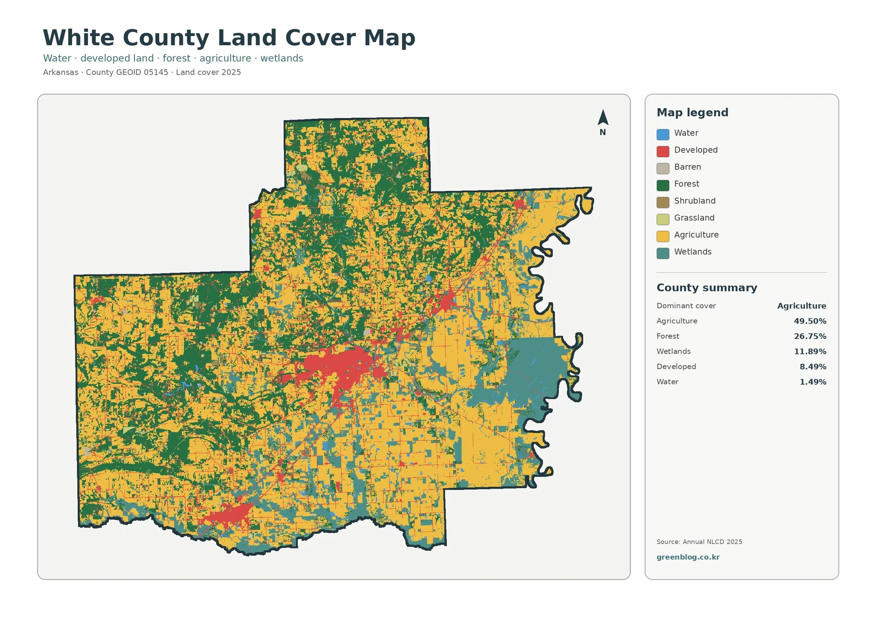 County land cover map featured image