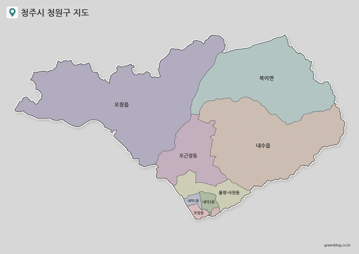 청주시 청원구 지도 대표 이미지
