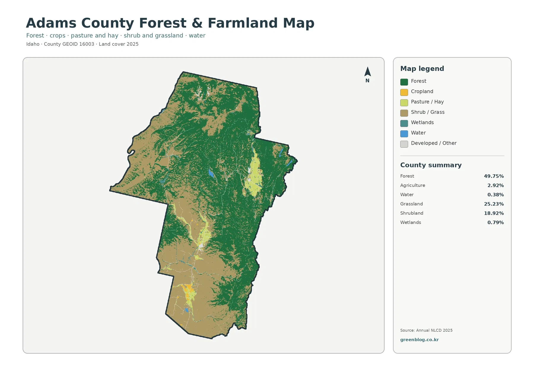County forest and farmland map