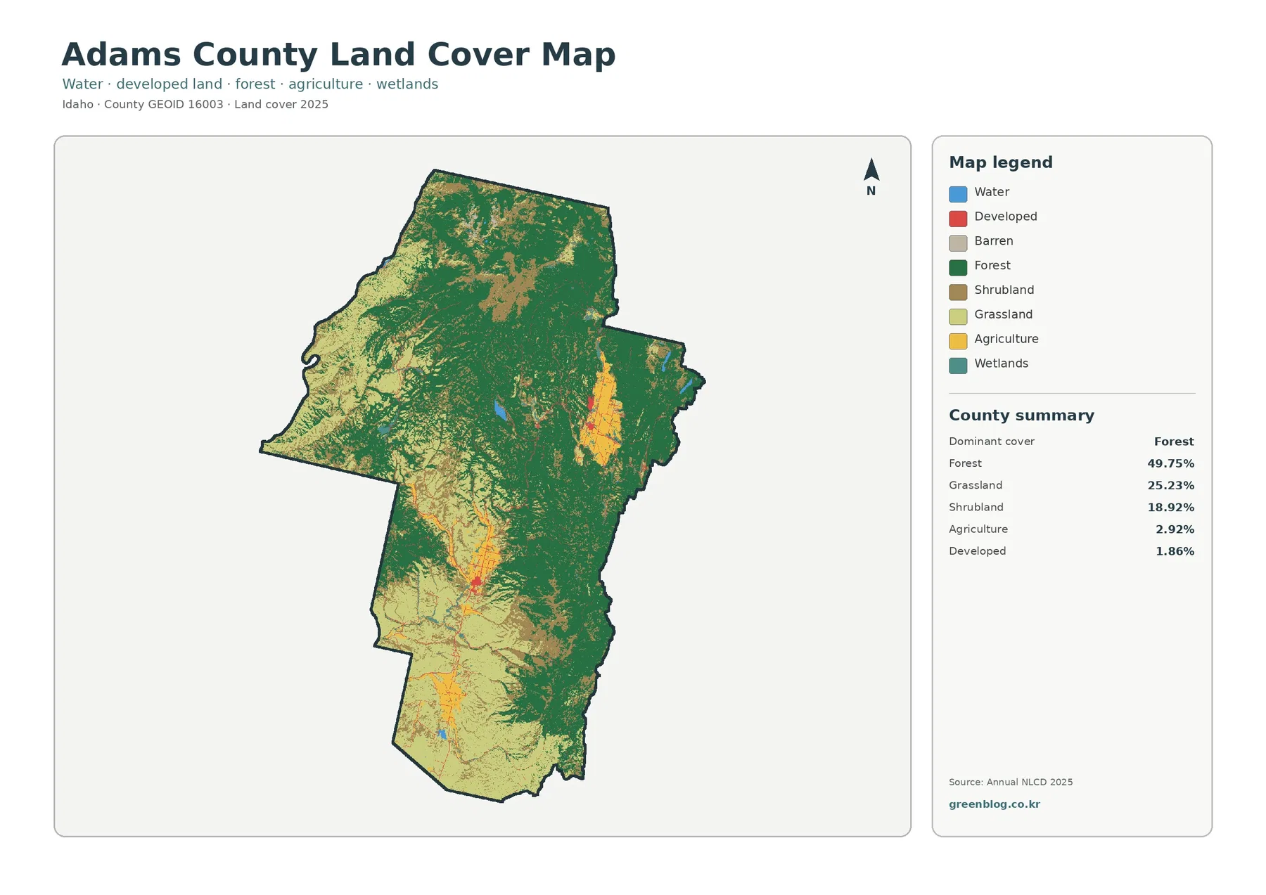 County land cover map