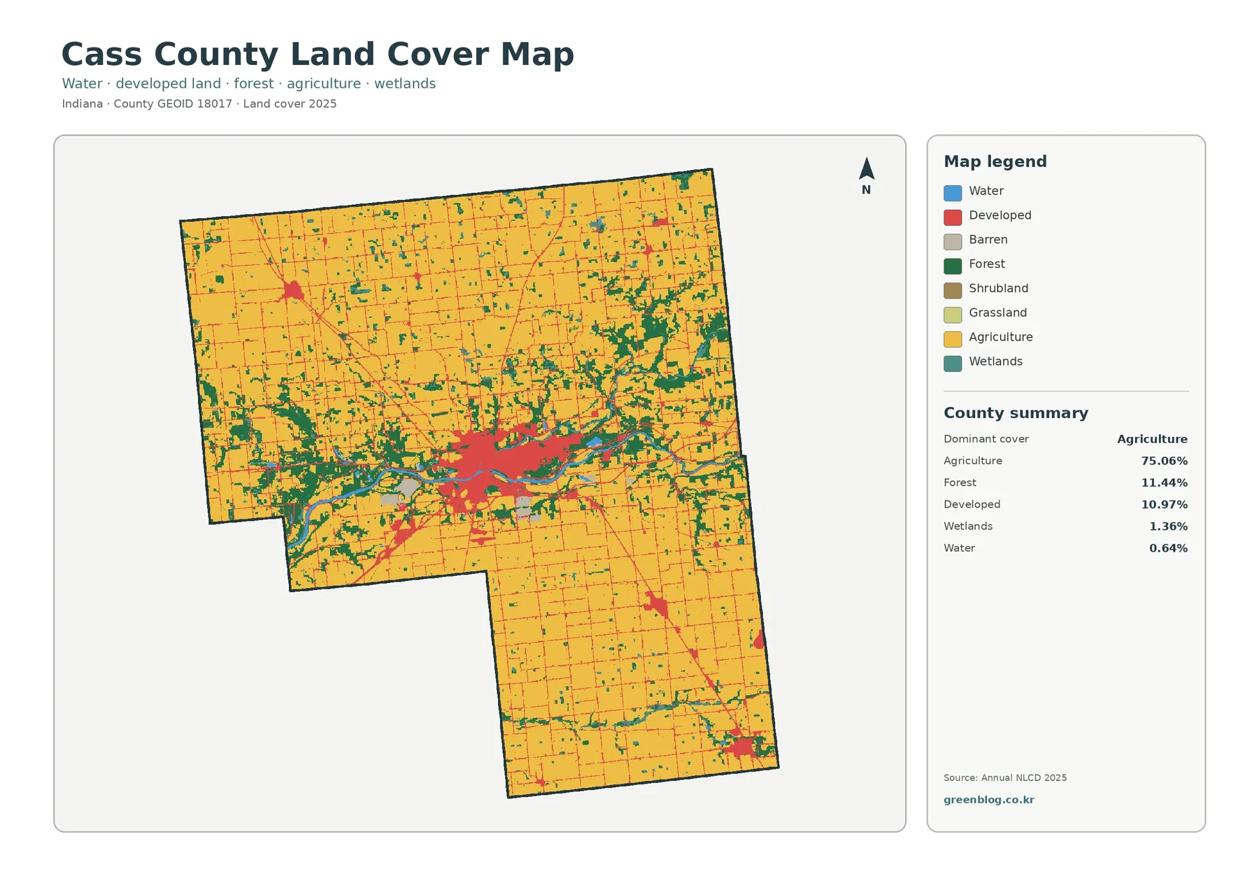 Cass County land cover map