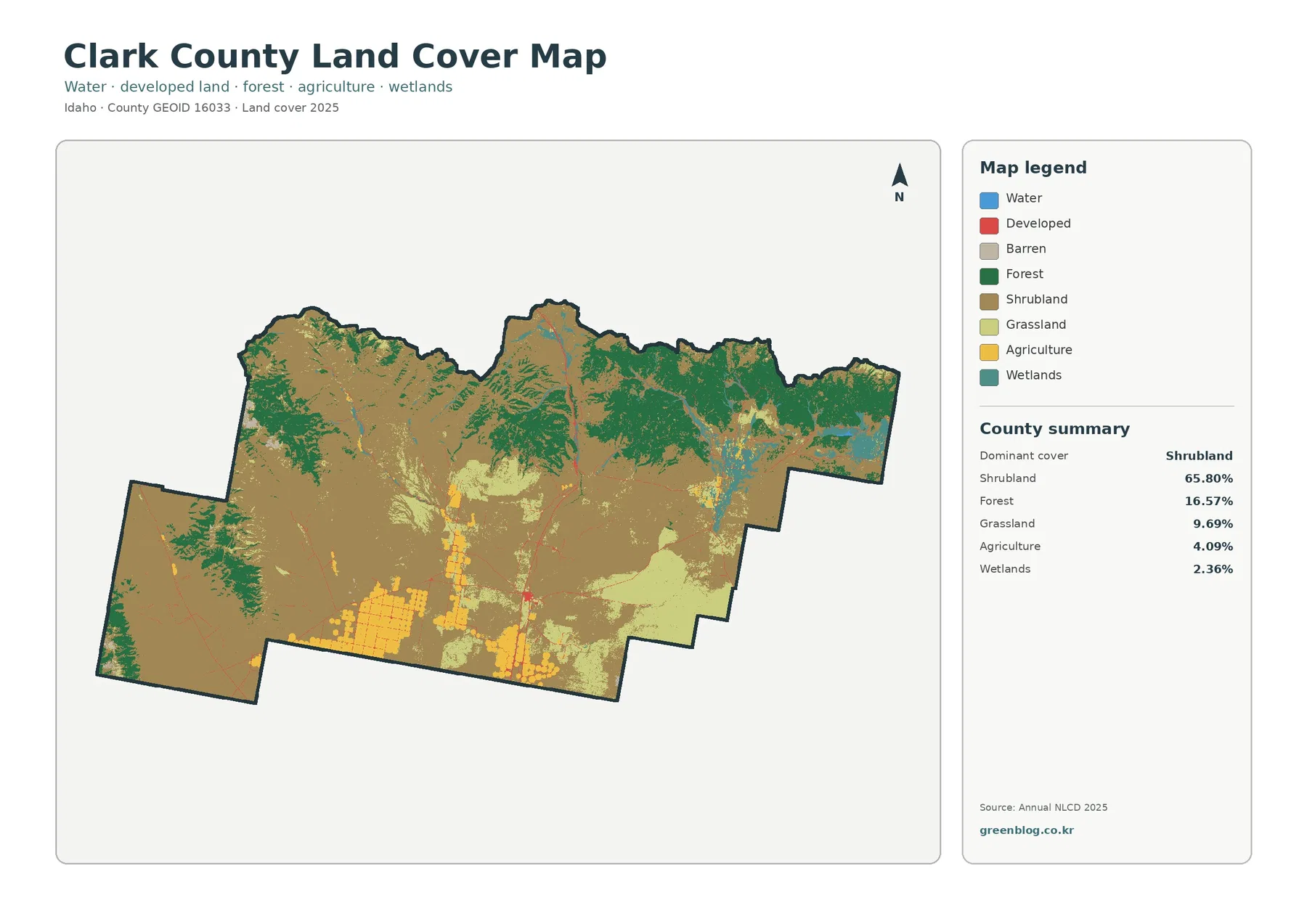 Clark County land cover map featured image