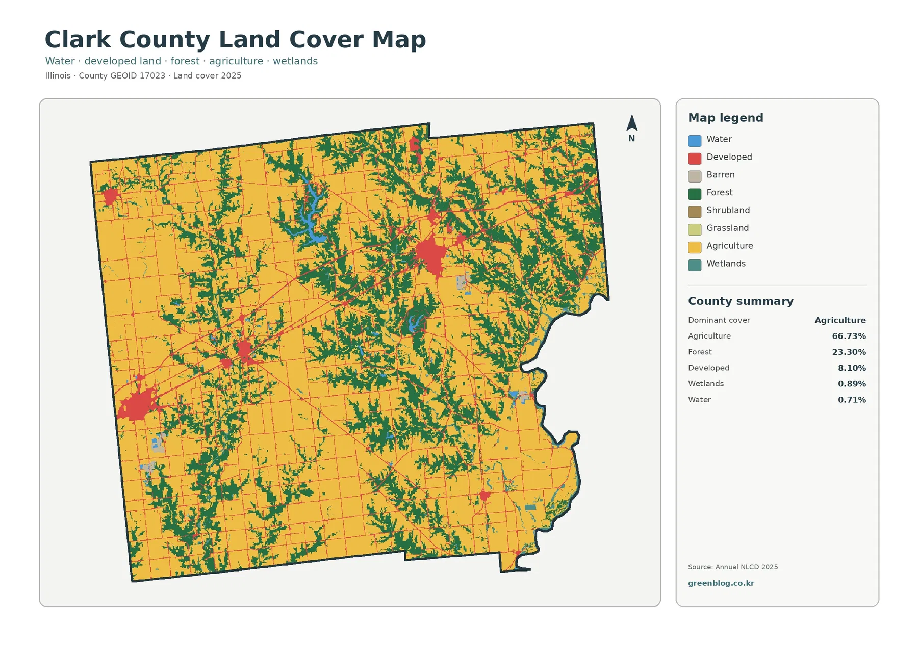 Clark County land cover map featured image