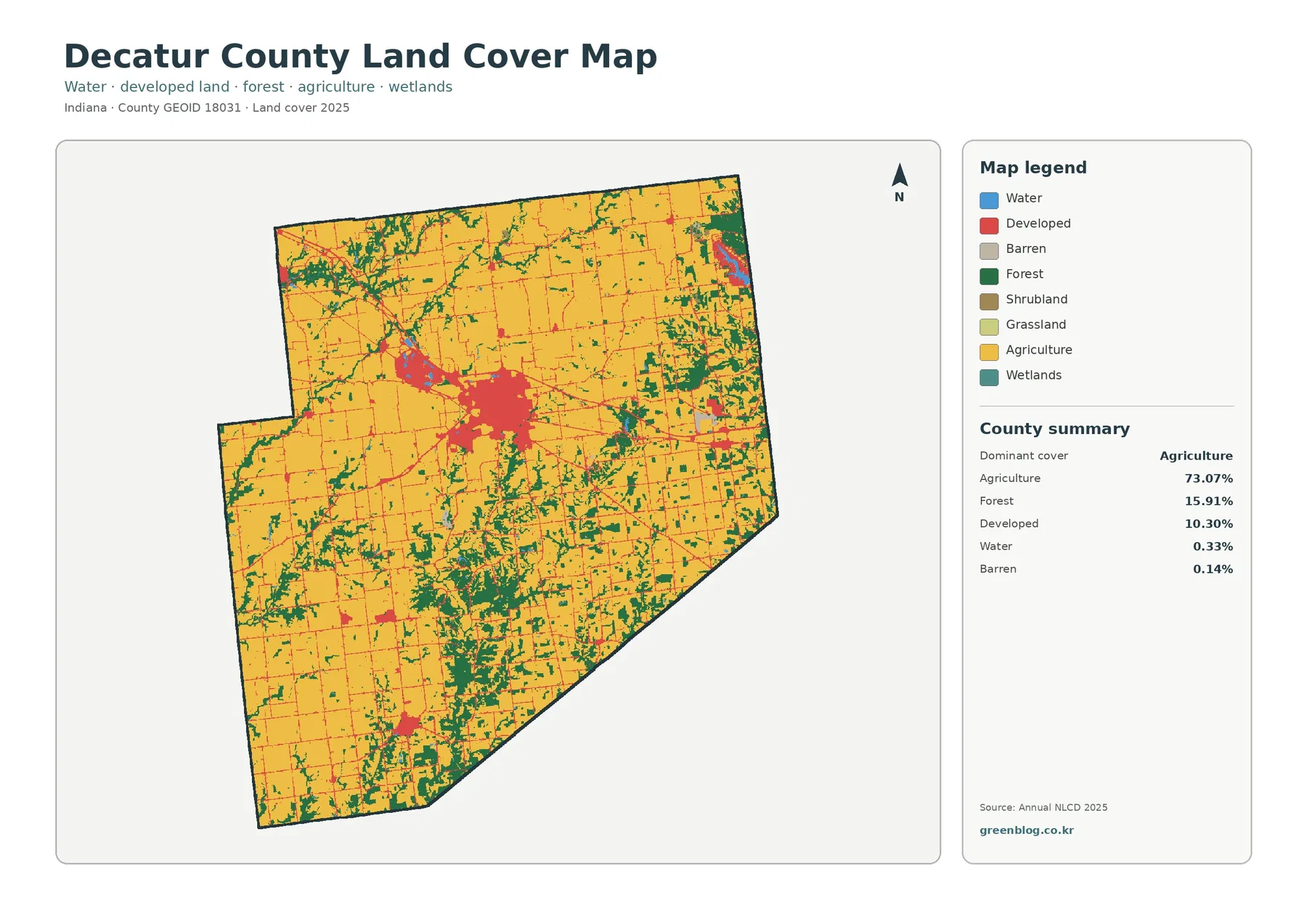 Decatur County land cover map featured image