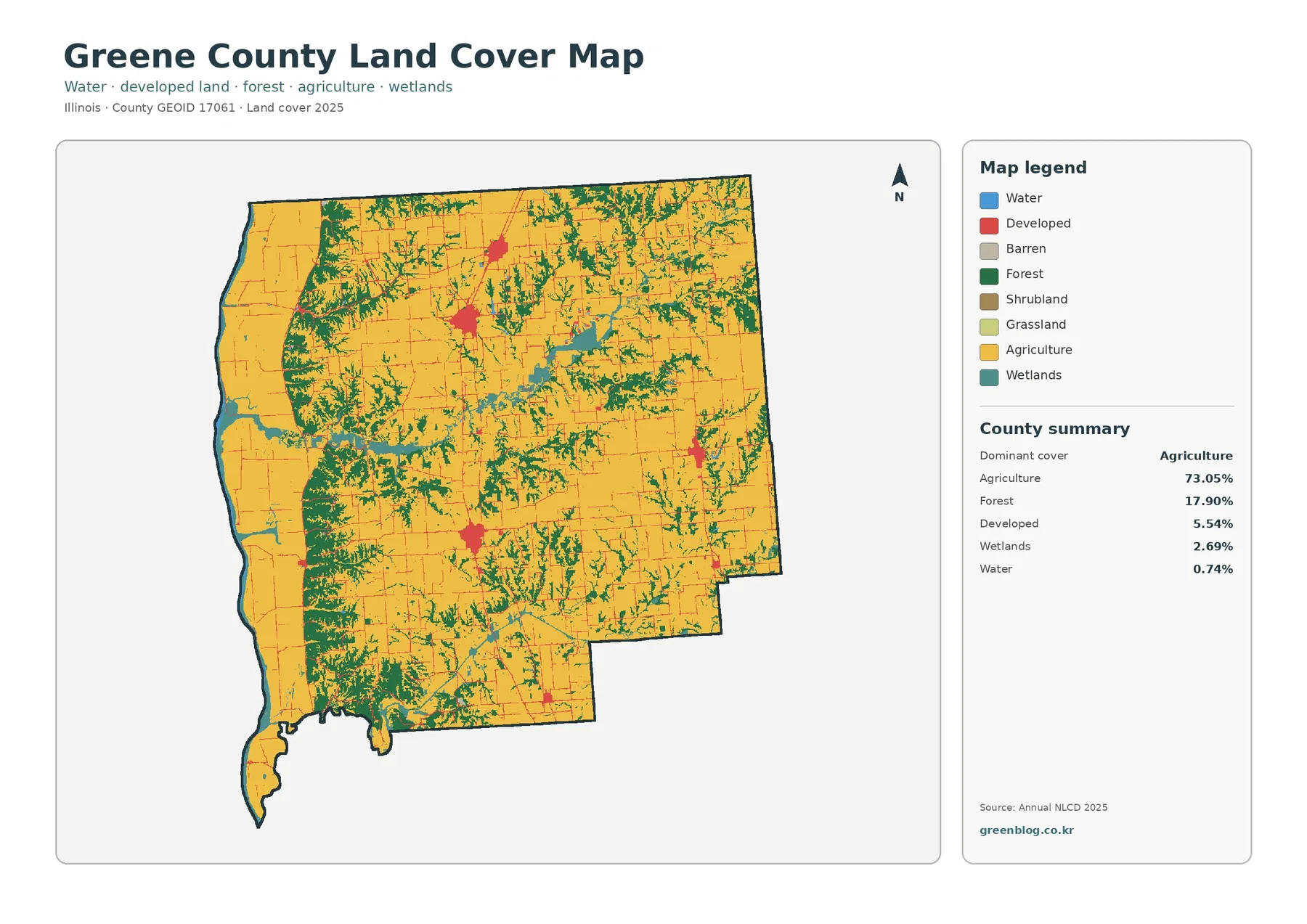 County land cover map