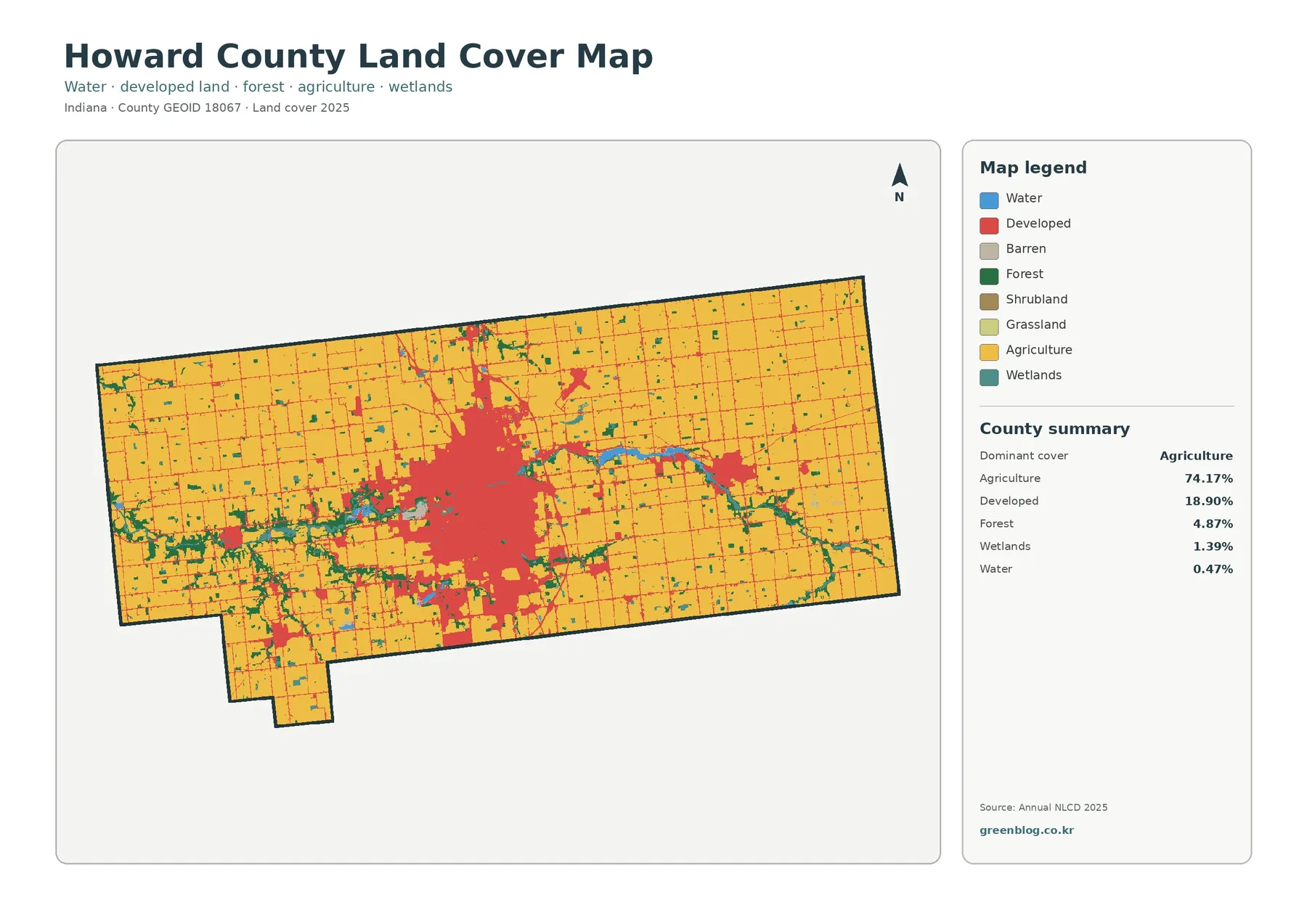 Howard County land cover map