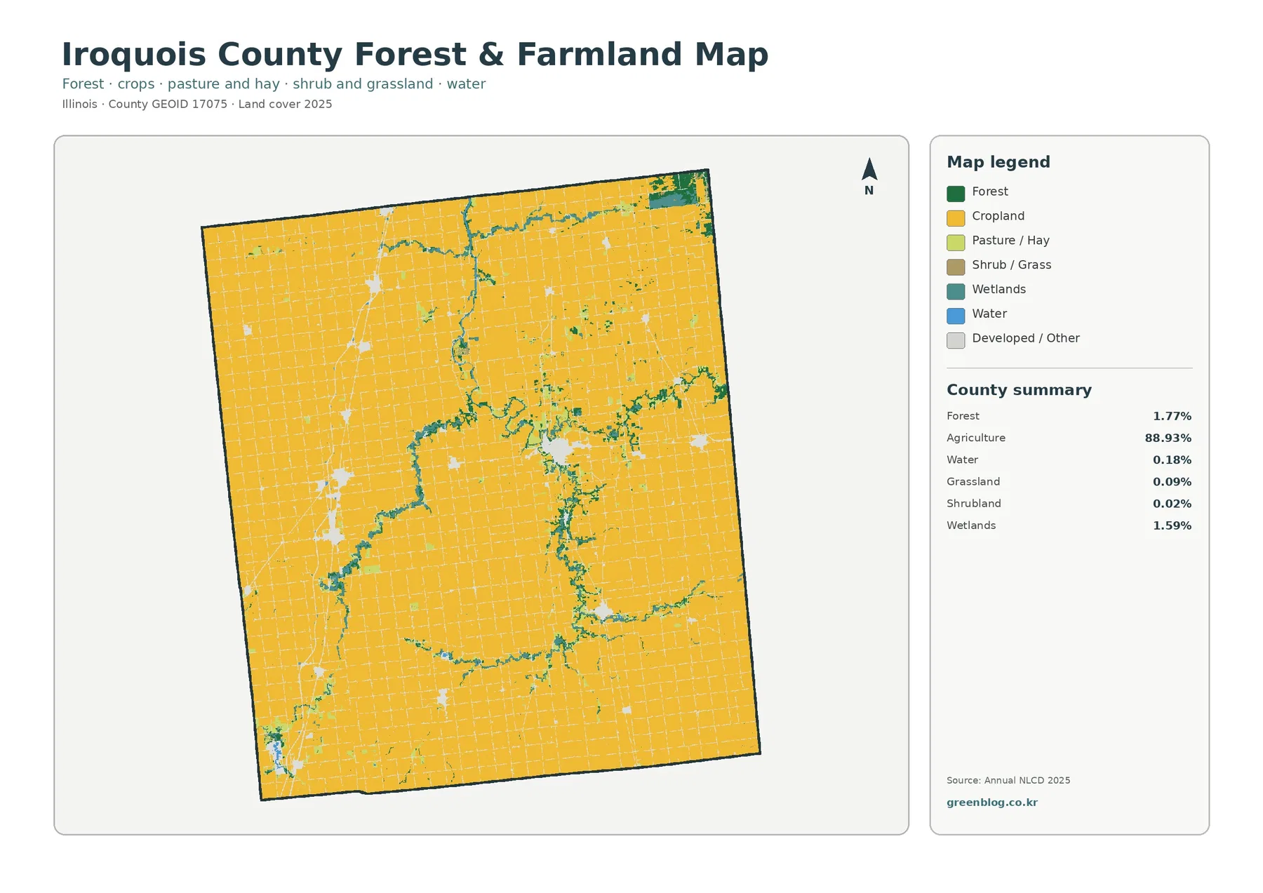 County forest and farmland map