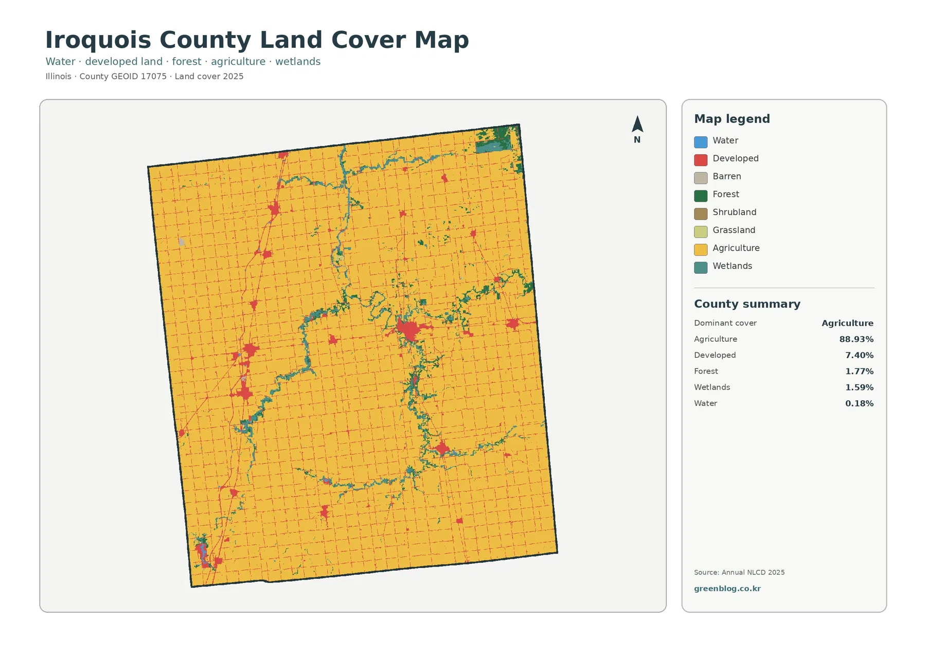 County land cover map
