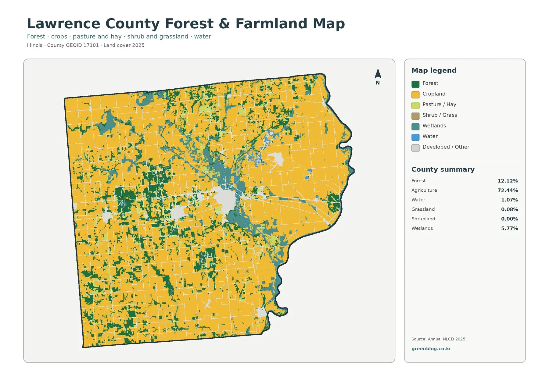 County forest and farmland map
