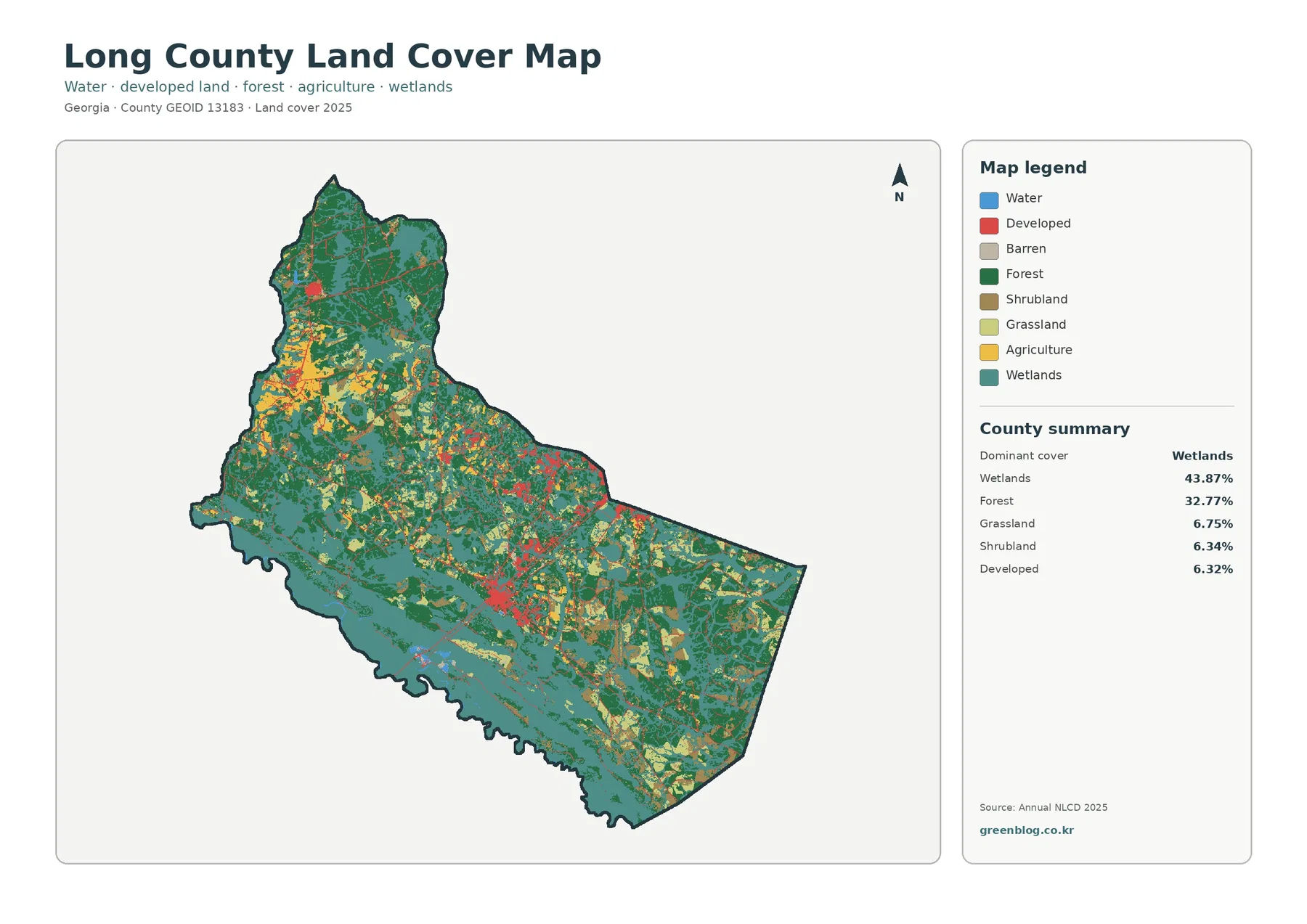 County land cover map featured image