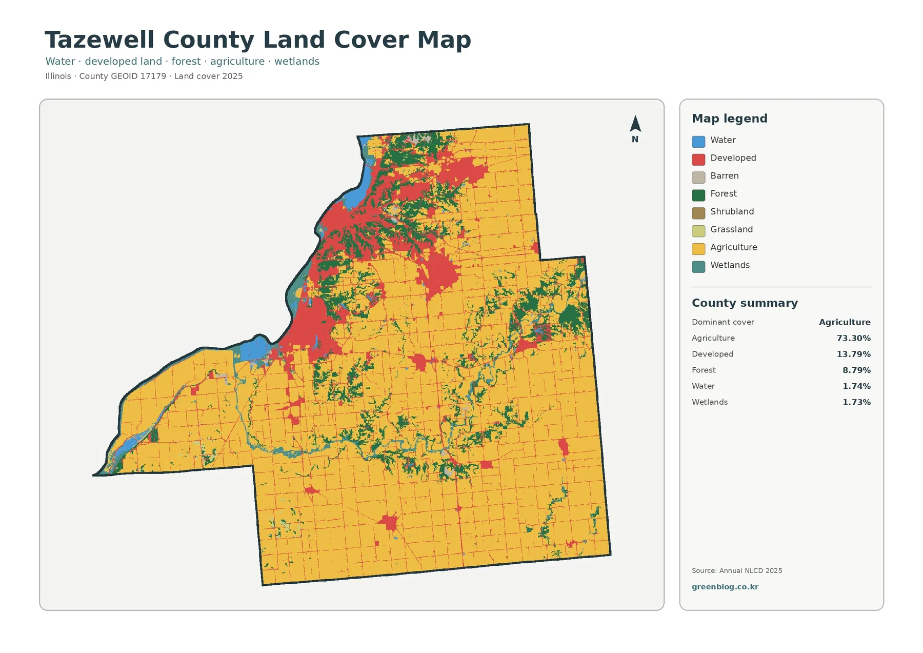 County land cover map featured image