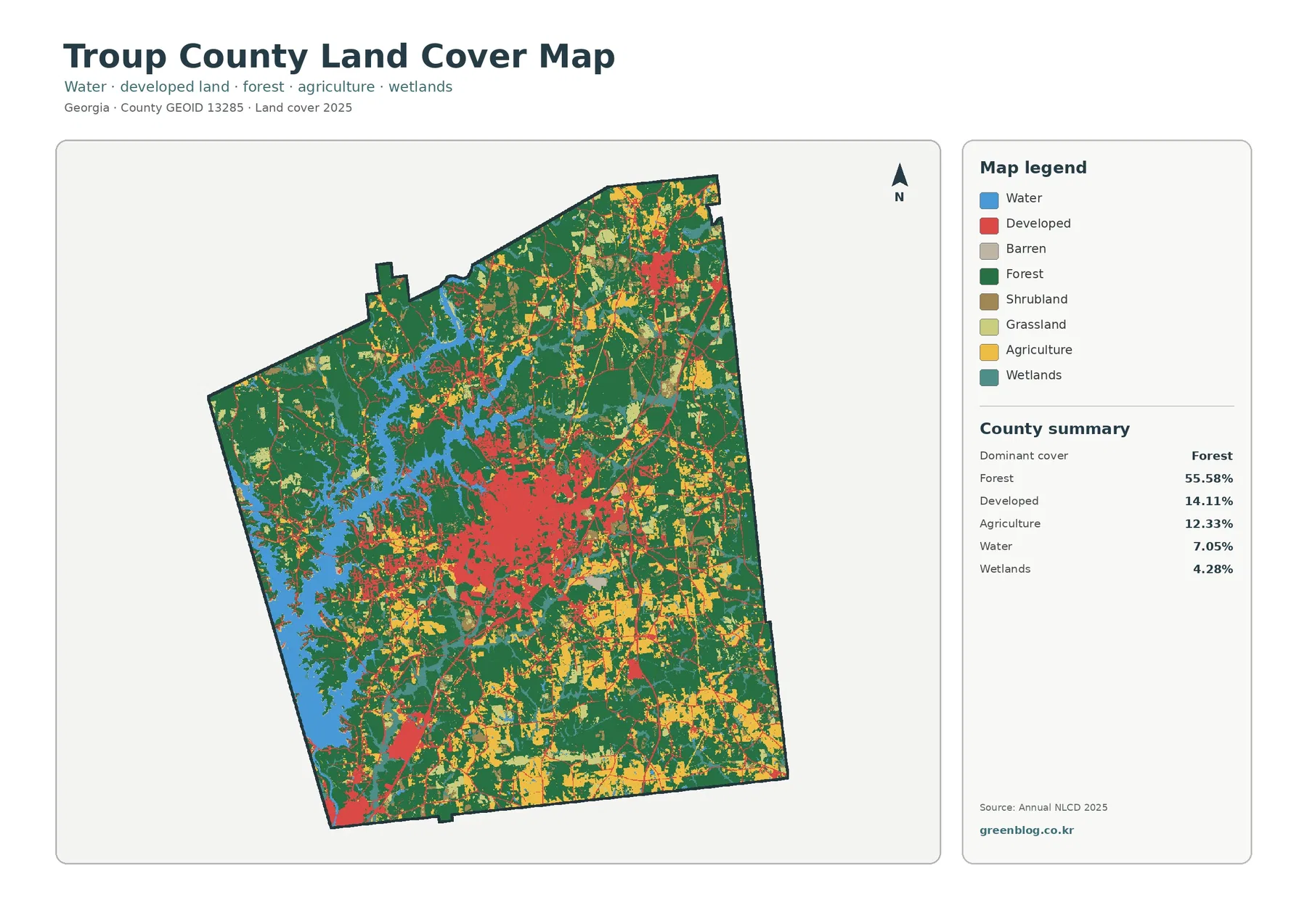 County land cover map