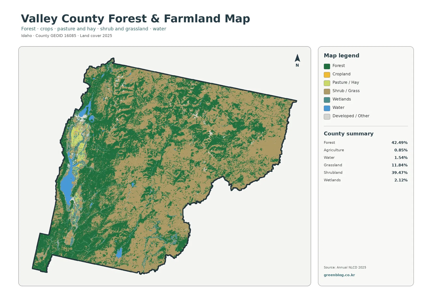 County forest and farmland map