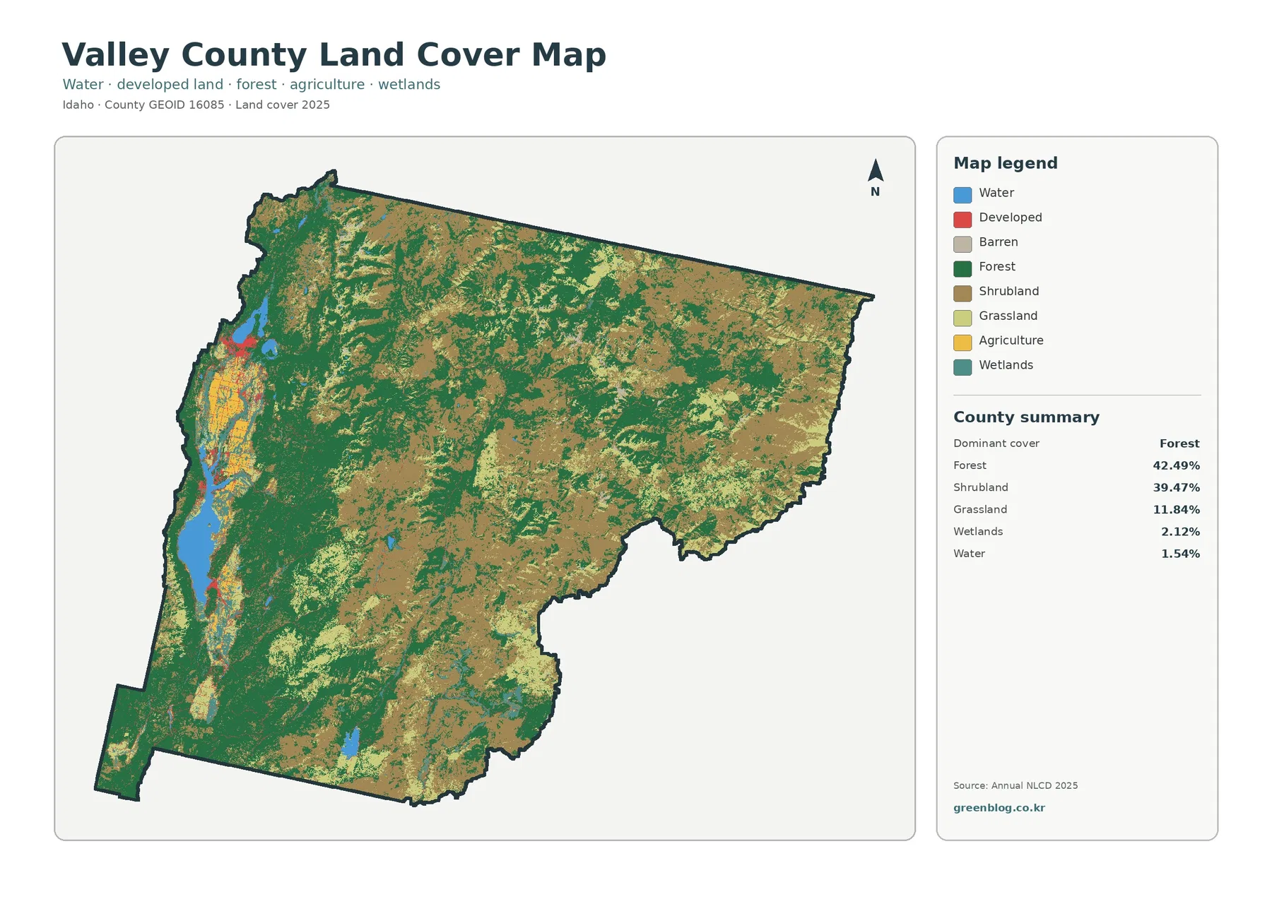 County land cover map featured image
