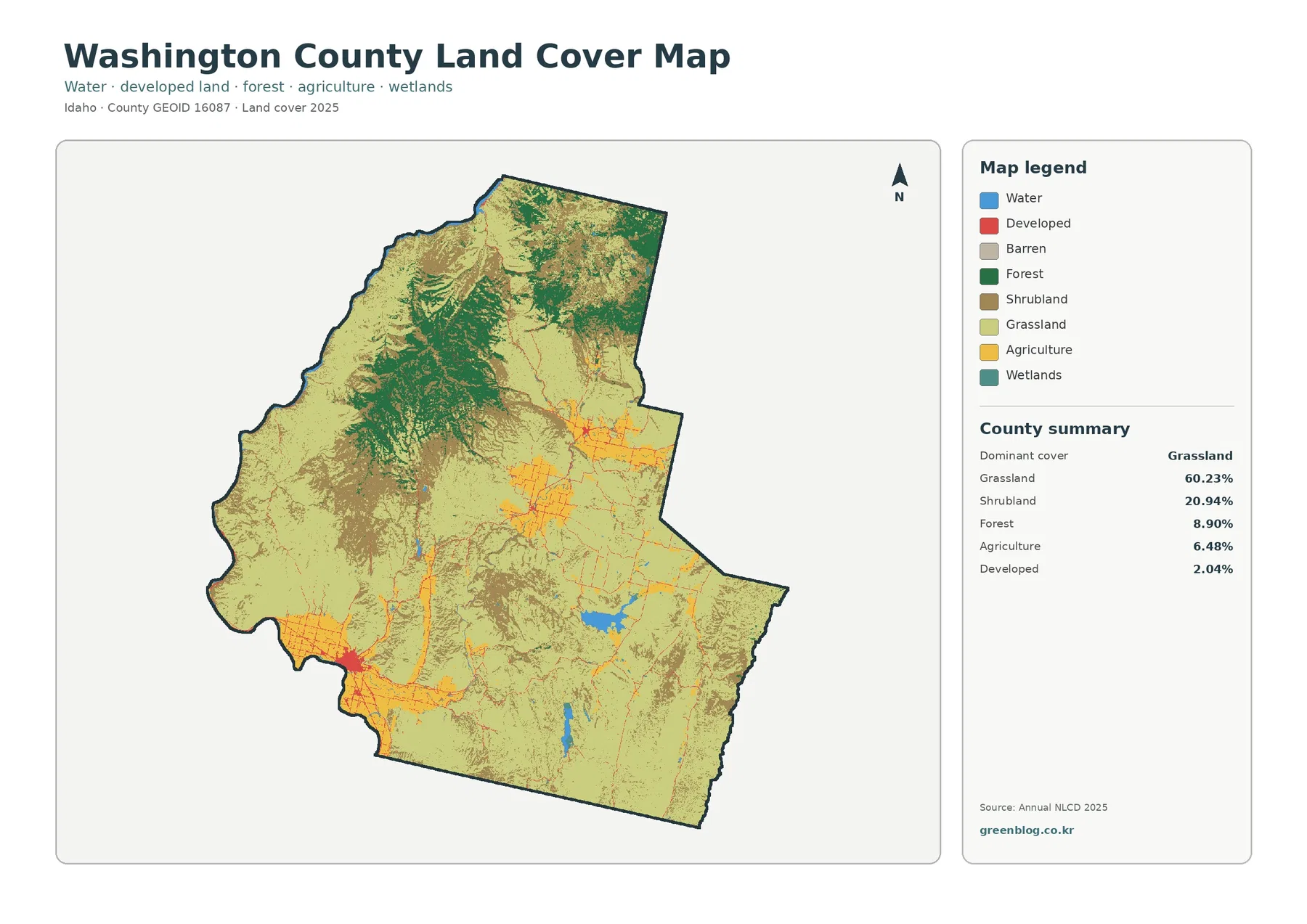 Washington County land cover map featured image