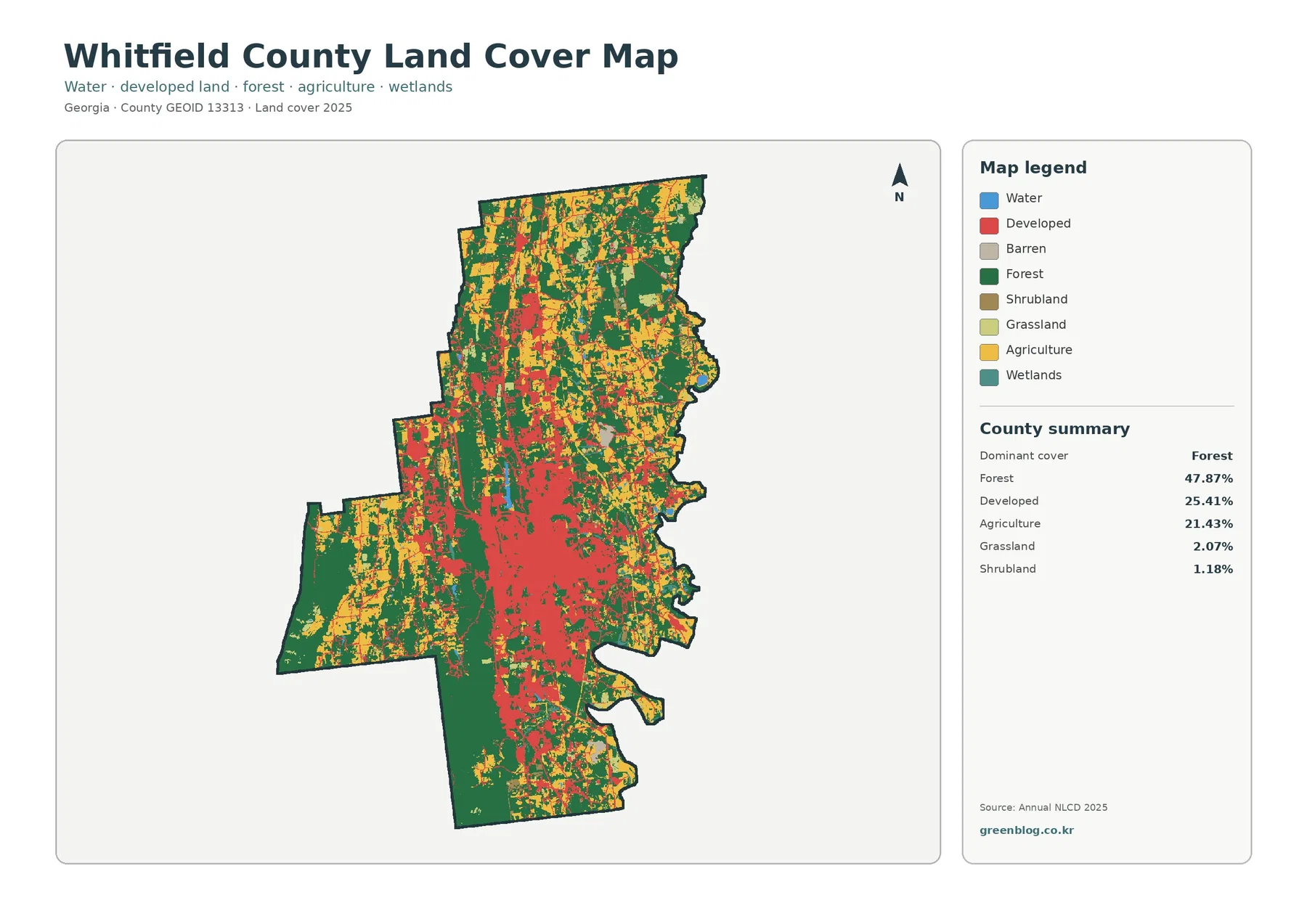 County land cover map