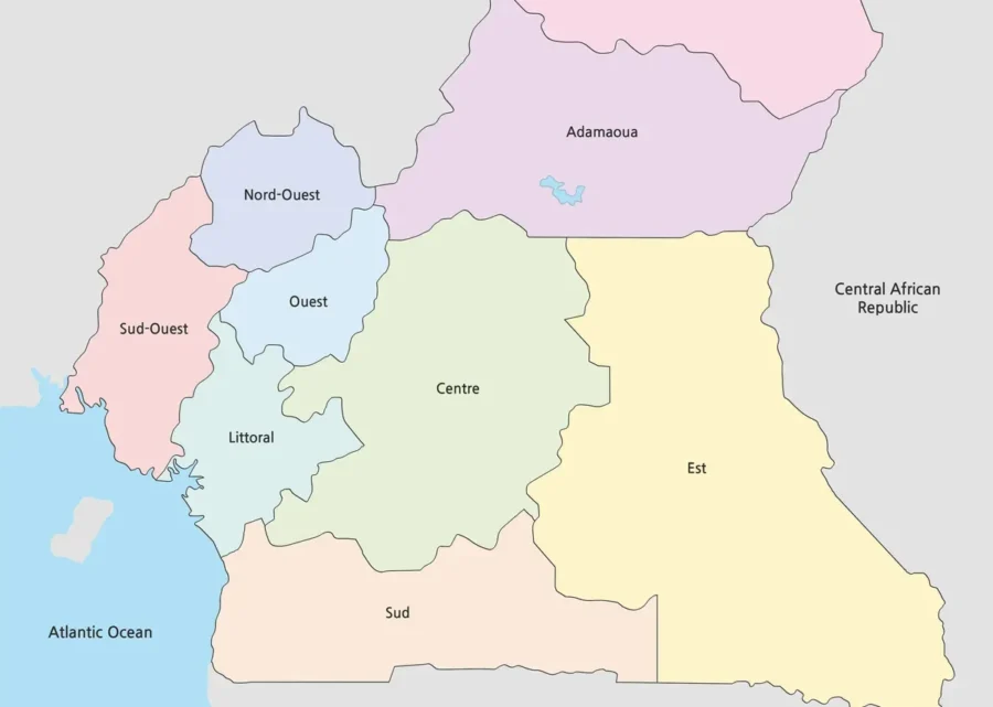 Cameroon Map Large Size Free Download