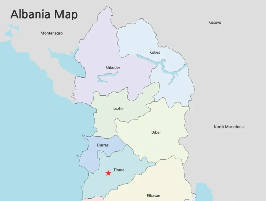 Three Types of Albania Maps – Free Download