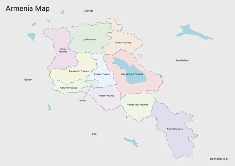 Armenia Map Large Size Free Download