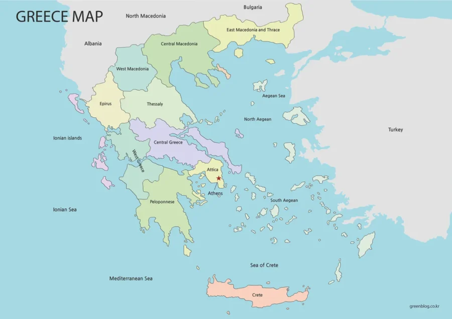 Greece Map Large Size Free Download